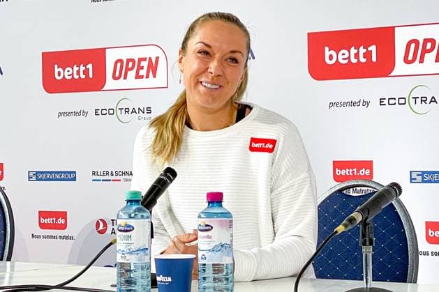 Sabine LISICKI GER Press Briefing, bett1open presented by ecotrans Group, Berlin, LTTC Rot Weiß Berlin, 16 06 2023, Copyright: xClaudioxGärtnerx