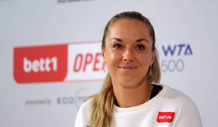 Sabine Lisicki PK and training in the Steffi Graf Stradion, Centre Court at the tennis facility of LTTC Rot Weiss e V Tennis bett1 open WTA 500 tournament on grass women season 2022 2023 16 06 2023