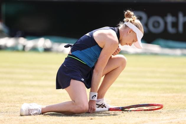 Mandatory Credit: Photo by Ryan Browne Shutterstock (13961298de) Harriet Dart of Great Britain during her quarter-final match against Katie Boulter of Great Britain. Rothesay Open, Day Five, Tennis, Nottingham Tennis Centre, Nottingham, UK - 16 Jun 2023 Rothesay Open, Day Five, Tennis, Nottingham Tennis Centre, Nottingham, UK - 16 Jun 2023 Copyright: xRyanxBrowne Shutterstockx 13961298de