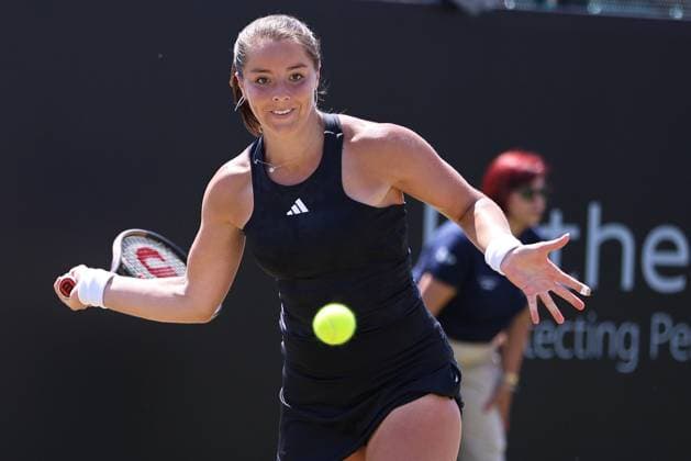 TENNIS - WTA, Tennis Damen Rothesay Open 2023 NOTTINGHAM,ENGLAND,16.JUN.23 - TENNIS - WTA Tour, Rothesay Open. Image shows Jodie Burrage (GBR).  GEPAxpictures xAlanxGrieves
