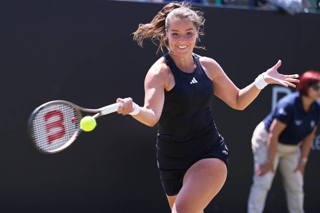 TENNIS - WTA, Tennis Damen Rothesay Open 2023 NOTTINGHAM,ENGLAND,16.JUN.23 - TENNIS - WTA Tour, Rothesay Open. Image shows Jodie Burrage (GBR).  GEPAxpictures xAlanxGrieves