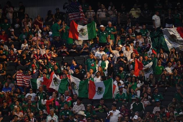 RECORD DATE NOT STATED CONCACAF NATIONS LEAGUE 2022-2023 United States vs Mexico SF Fans o Aficion during the game United States (USA) vs Mexico (Mexican national team, Nationalteam , corresponding to Semifinals of Final Four of the CONCACAF Nations League 2022-2023, at Allegiant Stadium, on June 15, 2023. <br><br> Fans o Aficion durante el partido Estados Unidos (EUA) vs Mexico (Seleccion Mexicana), correspondiente a Semifinales del Final Four de la Liga de Naciones CONCACAF 2022-2023, en el Allegiant Stadium, el 15 de junio de 2023. LAS VEGAS NEVADA ESTADOS UNIDOS  Copyright: xAdrianxMaciasx 20230615214214_CNL_23_SF_USA_MEX_FANS155