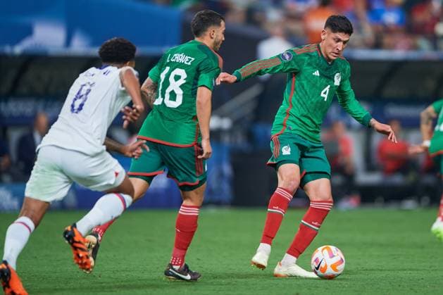 RECORD DATE NOT STATED CONCACAF NATIONS LEAGUE 2022-2023 United States vs Mexico SF Edson Alvarez of Mexico during the game United States (USA) vs Mexico (Mexican national team, Nationalteam , corresponding to Semifinals of Final Four of the CONCACAF Nations League 2022-2023, at Allegiant Stadium, on June 15, 2023. <br><br> durante el partido Estados Unidos (EUA) vs Mexico (Seleccion Mexicana), correspondiente a Semifinales del Final Four de la Liga de Naciones CONCACAF 2022-2023, en el Allegiant Stadium, el 15 de junio de 2023. LAS VEGAS NEVADA ESTADOS UNIDOS  Copyright: xCristianxdexMarchenax 20230615214622_CNL_23_SF_USA_MEX_ALVAREZ173