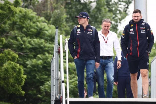 F1 Grand Prix Of Canada Practice Max Verstappen of Red Bull Racing arrives before practice ahead of the Formula 1 Grand Prix of Canada at Circuit Gilles Villeneuve in Montreal, Canada on June 16, 2023. Montreal Canada  Copyright: xJakubxPorzyckix originalFilename:porzycki-f1grandp230616_npTxc.jpg