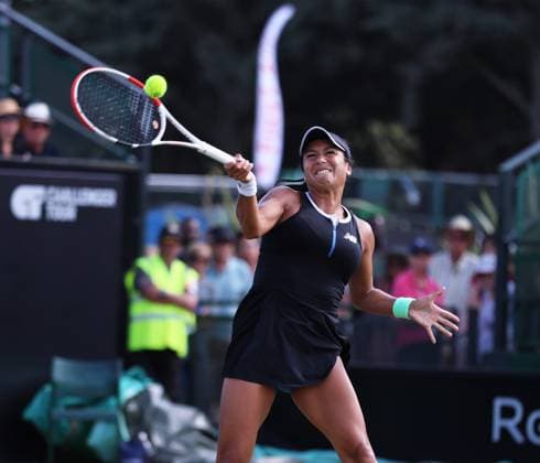 TENNIS - WTA, Tennis Damen Rothesay Open 2023 NOTTINGHAM,ENGLAND,16.JUN.23 - TENNIS - WTA Tour, Rothesay Open. Image shows Heather Watson (GBR).  GEPAxpictures xAlanxGrieves