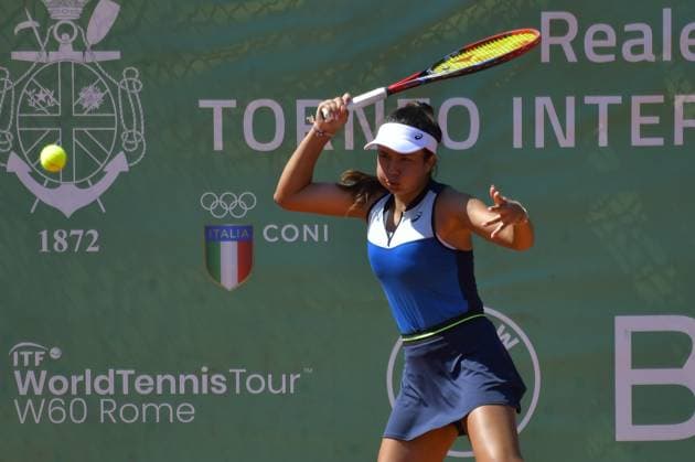 Petra Marcinko (HRV) during the match of round of 16 of ITF W60 Women s Tennis Tournament BMW Cup on June 16, 2023 at Reale Circolo Canottieri Tevere Remo in Rome, Italy  Copyright: xRobertoxBettacchi IPAxSportx xipx xx 0 IPA_IPA38673123