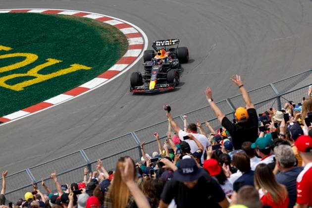 1 Max Verstappen NLD, Oracle Red Bull Racing , F1 Grand Prix of Canada at Circuit Gilles Villeneuve on June 16, 2023 in Montreal, Canada Photo by HOCH ZWEI Montreal Canada