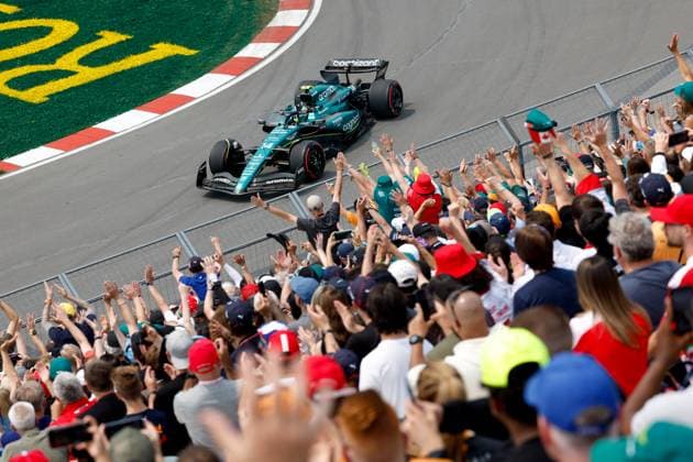 14 Fernando Alonso ESP, Aston Martin Aramco Cognizant F1 Team , F1 Grand Prix of Canada at Circuit Gilles Villeneuve on June 16, 2023 in Montreal, Canada Photo by HOCH ZWEI Montreal Canada