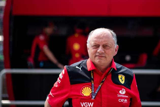 Frederic Vasseur Scuderia Ferrari, Team Principal in the Pit in front of the Command Post, CAN, Formula 1 World Championship, Canadian Grand Prix, Circuit de Gilles Villeneuve Montreal, Free Practice, 16 06 2023 CAN, Formula 1 World Championship, Canadian Grand Prix, Circuit de Gilles Villeneuve Montreal, Free Practice, 16 06 2023 Montreal Copyright: xEibner Memmlerx EP_MMR