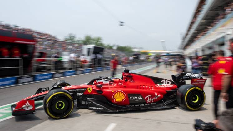 Charles Leclerc MCO, Scuderia Ferrari, 16 in Ferrari SF 23, CAN, Formula 1 World Championship, Canadian Grand Prix, Circuit de Gilles Villeneuve Montreal, Free Practice, 16 06 2023 CAN, Formula 1 World Championship, Canadian Grand Prix, Circuit de Gilles Villeneuve Montreal, Free Practice, 16 06 2023 Montreal Copyright: xEibner Memmlerx EP_MMR