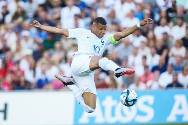 Bilder des Jahres 2023, Sport 06 Juni Sport Themen der Woche KW24 Sport Bilder des Tages June 16, 2023, FARO, FARO, PORTUGAL: Kylian Mbappe of France in action during the UEFA EURO, EM, Europameisterschaft,Fussball 2024 Qualifying Round match between Gibraltar and France at Algarve Stadium on June 16, 2023, in Faro, Portugal. FARO PORTUGAL - ZUMAa181 20230616_zaa_a181_086 Copyright: xJoaquinxCorcherox