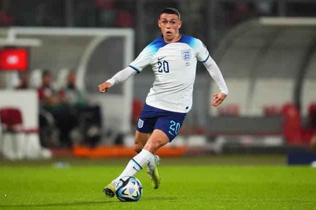 Mandatory Credit: Photo by Bagu Blanco Shutterstock (13968700dd) Phil Foden of England Malta v England, UEFA European Championship, EM, Europameisterschaft 2024 Qualifying, Group C, Football, Ta Qali Stadium, Malta - 16 June 2023 EDITORIAL USE ONLY No use with unauthorised audio, video, data, fixture lists, club league logos or live services. Online in-match use limited to 120 images, no video emulation. No use in betting, games or single club league player publications. Malta v England, UEFA European Championship 2024 Qualifying, Group C, Football, Ta Qali Stadium, Malta - 16 June 2023 EDITORIAL USE ONLY No use with unauthorised audio, video, data, fixture lists, club league logos or live services. Online in-match use limited to 120 images, no video emulation. No use in betting, games or single club league player publications. Copyright: xBaguxBlanco Shutterstockx 13968700dd