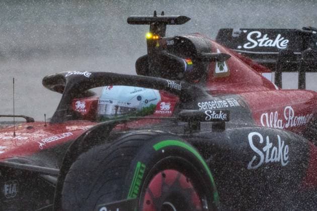 Valtteri Bottas FIN, Alfa Romeo Team Stake, 77 in the rain in the Sauber C43, CAN, Formula 1 World Championship, Canadian Grand Prix, Circuit de Gilles Villeneuve Montreal, Free Practice, 16 06 2023 CAN, Formula 1 World Championship, Canadian Grand Prix, Circuit de Gilles Villeneuve Montreal, Free Practice, 16 06 2023 Montreal Copyright: xEibner Memmlerx EP_MMR