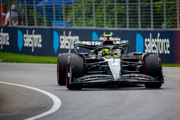 Lewis Hamilton (GBR) Mercedes W14 E Performance.during Free Practice 2 Session, Day 2 of FORMULA 1 PIRELLI GRAND PRIX DU CANADA 2023 - from 15th to 18th June 2023 in Montreal, Quebec, Canada Montreal Canada - ZUMAc04_ 20230616_zaf_c04_243 Copyright: xStefanoxFacchinx