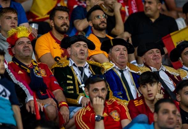 Enschede, Netherlands 15th Jun, 2023 Fans Spain Italy Spain 15 06 2023