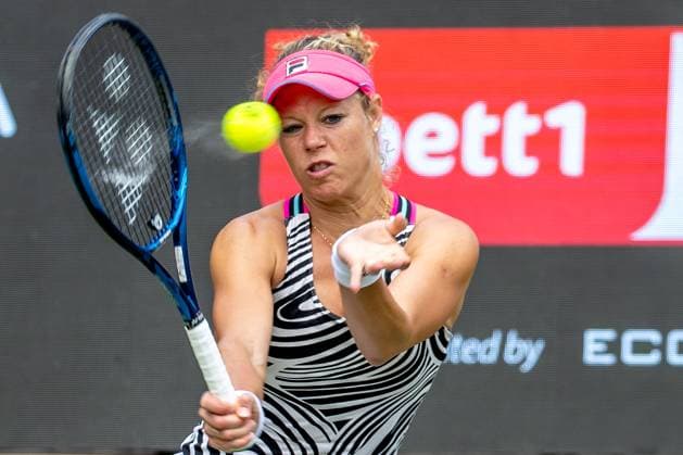Berlin, 17 06 23, Tennis Grass Court Championships Berlin at Steffi Graf Stadium women, singles, qualifying round, Seidel Germany Siegemund Germany Laura Siegemund Germany returns the ball to bett1open 2023 Grass Court Championships Berlin