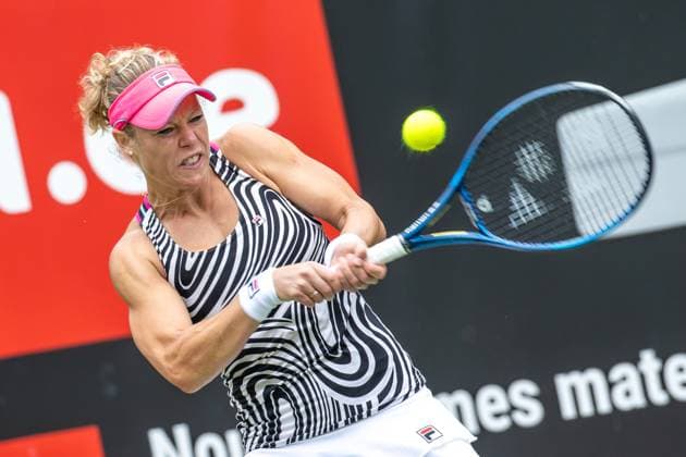 Berlin, 17 06 23, Tennis Grass Court Championships Berlin at Steffi Graf Stadium women, singles, qualifying round, Seidel Germany Siegemund Germany Laura Siegemund Germany returns the ball to bett1open 2023 Grass Court Championships Berlin