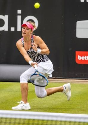 Berlin, 17 06 23, Tennis Grass Court Championships Berlin at Steffi Graf Stadium women, singles, qualifying round, Seidel Germany Siegemund Germany Laura Siegemund Germany returns the ball to bett1open 2023 Grass Court Championships Berlin