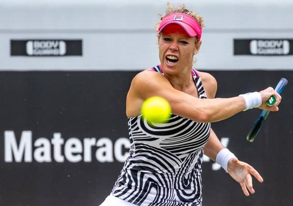 Berlin, 17 06 23, Tennis Grass Court Championships Berlin at Steffi Graf Stadium women, singles, qualifying round, Seidel Germany Siegemund Germany Laura Siegemund Germany returns the ball to bett1open 2023 Grass Court Championships Berlin