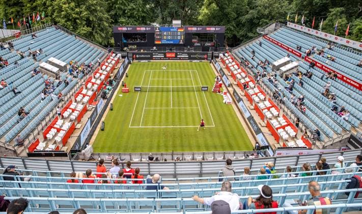 Berlin, 17 06 23, Tennis Grass Court Championships Berlin at Steffi Graf Stadium ladies, singles, qualifying round, Seidel Germany Siegemund Germany bett1open 2023 Grass Court Championships Berlin