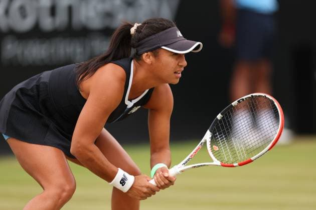 17th June 2023; Nottingham Tennis Centre, Nottingham, England: Rothesay Nottingham Open, Day 6; Heather Watson during her match with Katie Boulter, womens singles semi-final match  ActionPlus12520313 ShaunxBrooks