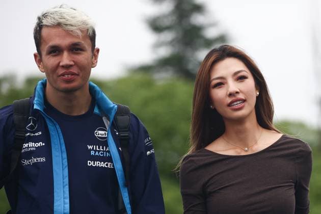 F1 Grand Prix Of Canada Practice 3 Alexander Albon of Williams and Lily Muni He arrives before third practice ahead of the Formula 1 Grand Prix of Canada at Circuit Gilles Villeneuve in Montreal, Canada on June 17, 2023. Montreal Canada  Copyright: xJakubxPorzyckix originalFilename:porzycki-f1grandp230617_npsQm.jpg