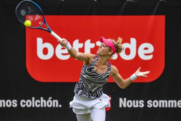 Berlin, 17 06 23, Tennis Grass Court Championships Berlin at Steffi Graf Stadium women, singles, qualifying round, Seidel Germany Siegemund Germany Laura Siegemund Germany returns the ball to bett1open 2023 Grass Court Championships Berlin