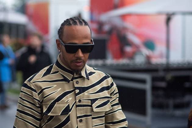 Lewis Hamilton UK, Mercedes AMG Petronas F1 Team, 44 arrives in paddock with new fashion, CAN, Formula 1 World Championship, Canadian Grand Prix, Circuit de Gilles Villeneuve Montreal, driver arrival, 17 06 2023 CAN, Formula 1 World Championship, Canadian Grand Prix, Circuit de Gilles Villeneuve Montreal, driver arrival, 17 06 2023 Montreal. Copyright: xEibner Memmlerx EP_MMR