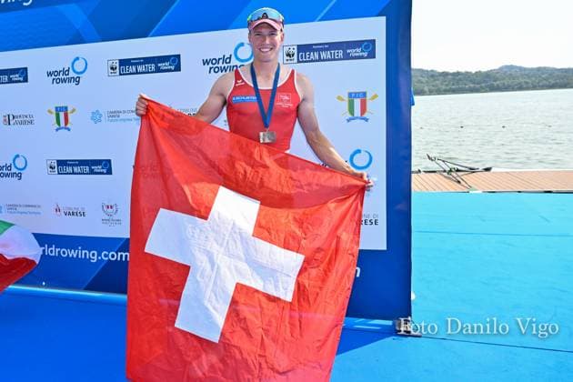 Lightweight Men s Single Sculls Final A: Andri Struzinav(SUI silver medal during 2023 World Rowing Cup II, Canoying in Varese, Italy, June 16 2023  Copyright: xDaniloxVigo IPAxSportx xipa-agenx xx 0 IPA_IPA38693044
