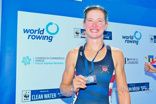 Lightweight Women s Single Sculls Final A: Sophia Luwis (USA) silver medal during 2023 World Rowing Cup II, Canoying in Varese, Italy, June 16 2023  Copyright: xDaniloxVigo IPAxSportx xipa-agenx xx 0 IPA_IPA38693059
