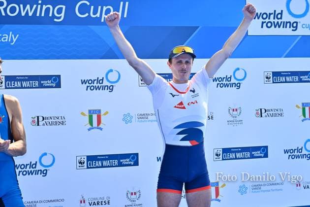 Lightweight Men s Single Sculls Final A: Baptiste Savaete (FRA) bronze medal during 2023 World Rowing Cup II, Canoying in Varese, Italy, June 16 2023  Copyright: xDaniloxVigo IPAxSportx xipa-agenx xx 0 IPA_IPA38693060