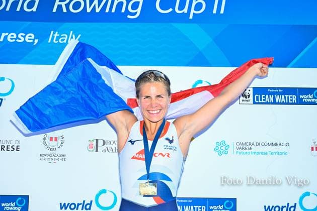 Lightweight Women s Single Sculls Final A: Aurelie Morizot (FRA) gold medal during 2023 World Rowing Cup II, Canoying in Varese, Italy, June 16 2023  Copyright: xDaniloxVigo IPAxSportx xipa-agenx xx 0 IPA_IPA38693062