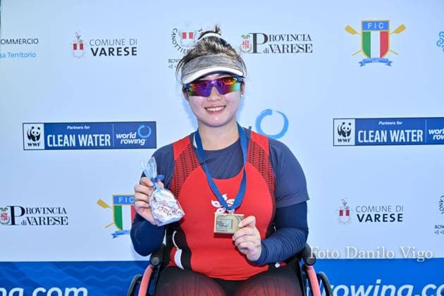 PR2 Women s Single Sculls Final: Ka Yee Ip (HKG) bronze medal during 2023 World Rowing Cup II, Canoying in Varese, Italy, June 16 2023  Copyright: xDaniloxVigo IPAxSportx xipa-agenx xx 0 IPA_IPA38693088