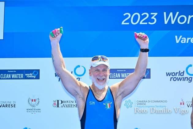 PR2 Men s Single Sculls Final: Gian Filippo Mirabile (ITA) silver medal during 2023 World Rowing Cup II, Canoying in Varese, Italy, June 16 2023  Copyright: xDaniloxVigo IPAxSportx xipa-agenx xx 0 IPA_IPA38693093