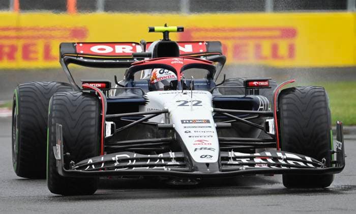 June 17, 2023, Montreal, PQ, Canada: AlphaTauri driver Yuki Tsunoda of Japan, takes a turn at the Senna corner during the third practice session at the Canadian Grand Prix in Montreal, Saturday, June 17, 2023. Yuki Tsunoda,  - ZUMAc35_ 20230617_zaf_c35_022 Copyright: xGrahamxHughesx