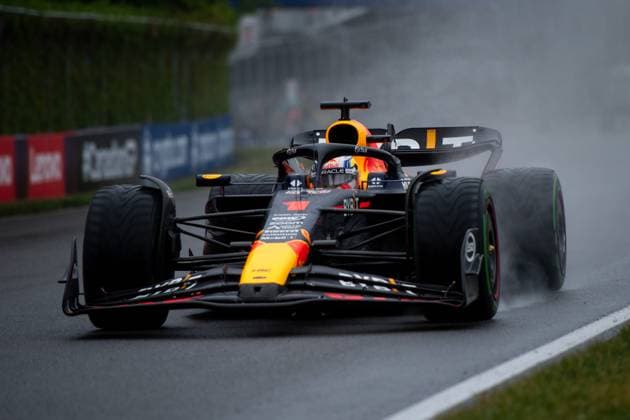 Max Verstappen NED, Oracle Red Bull Racing, 01 in RB19 in the rain, CAN, Formula 1 World Championship, Canadian Grand Prix, Circuit de Gilles Villeneuve Montreal, Free Practice, 17 06 2023 CAN, Formula 1 World Championship, Canadian Grand Prix, Circuit de Gilles Villeneuve Montreal, Free Practice, 17 06 2023 Montreal Copyright: xEibner Memmlerx EP_MMR