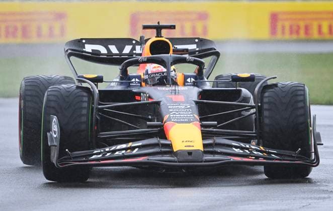 June 17, 2023, Montreal, PQ, Canada: Red Bull driver Max Verstappen of the Netherlands takes a turn at the Senna corner during qualification at the Canadian Grand Prix in Montreal, Saturday, June 17, 2023. Max Verstappen,  - ZUMAc35_ 20230617_zaf_c35_106 Copyright: xGrahamxHughesx