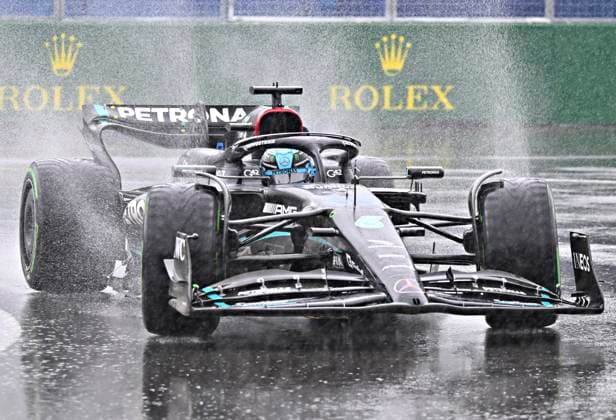 June 17, 2023, MONTREAL, PQ, Canada: Mercedes driver George Russell of Great Britain drives during the qualifying session, Saturday, June 17, 2023 at the Canadian Grand Prix in Montreal. George Russell  - ZUMAc35_ 20230617_zaf_c35_136 Copyright: xJacquesxBoissinotx
