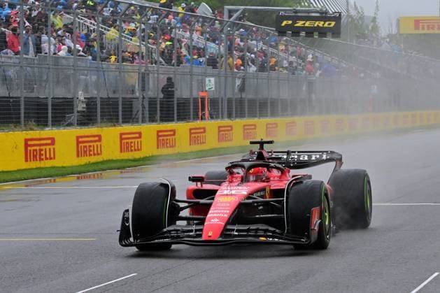 16 LECLERC Charles (mco), Scuderia Ferrari SF-23, action during the Formula 1 Pirelli Grand Prix du Canada, 8th round of the 2023 Formula One World Championship, WM, Weltmeisterschaft from June 16 to 18, 2023 on the Circuit Gilles Villeneuve, in MontrÃ al, Canada - F1 - CANADIAN GRAND PRIX 2023 DPPI Panoramic  00123020_CN1_3396
