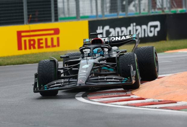 63 George Russell GBR, Mercedes AMG Petronas F1 Team , F1 Grand Prix of Canada at Circuit Gilles Villeneuve on June 17, 2023 in Montreal, Canada Photo by HOCH ZWEI Montreal Canada