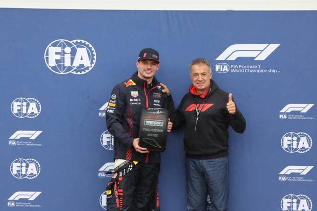 FORMULA 1 AWS GRAND PRIX DU CANADA 2023 17 06 2023, Circuit Gilles Villeneuve, Montreal, FORMULA 1 AWS GRAND PRIX DU CANADA 2023 , in picture pole position for Max Verstappen NLD , Oracle Red Bull Racing, Jean Alesi nordphotoxGmbHx xBratic nph00250