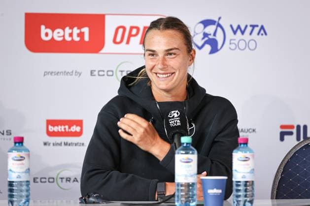 Press conference Aryna SABALENKA, bett1open presented by ecotrans Group, Berlin, LTTC Rot Weiß Berlin, 18 06 2023, Copyright: xClaudioxGärtnerx