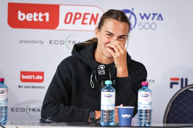 Press conference Aryna SABALENKA, bett1open presented by ecotrans Group, Berlin, LTTC Rot Weiß Berlin, 18 06 2023, Copyright: xClaudioxGärtnerx