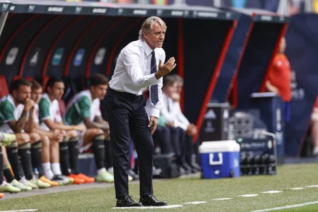 Fußball, Nations League, Spiel um Platz 3, Niederlande - Italien ENSCHEDE, 18-06-2023 , Stadium Grolsch Veste, Nations League 2022 2023 game for the 3rd and 4th place between Netherlands and Italy. Italy trainer coach Roberto Mancini Netherlands - Italy  x21373848x Copyright: