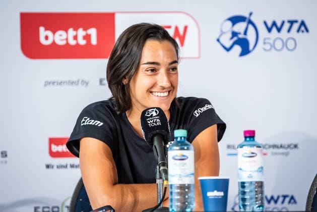 Bett1 Open WTA 500 Berlin, 18 06 2023 Press Conference Carolina Garcia France Bett1 Open WTA 500 Steffi Graf Stadium, Rot Weiss Tennis Club, Berlin, 18 06 2023 Bett1Open Copyright: xBEAUTIFULxSPORTS LucianoxLimax