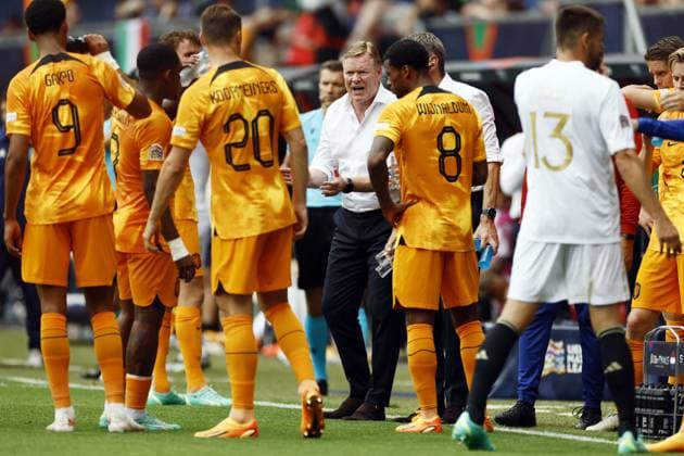 ENSCHEDE - Holland coach Ronald Koeman during the UEFA Nations League match for third place between the Netherlands and Italy at stadium De Grolsveste on June 18, 2023 in Enschede, Netherlands. ANP KOEN VAN WEEL UEFA Nations League 2022 23 Third-place match 2023 2024 xVIxANPxSportx xxANPxIVx 471910457 originalFilename: 471910457.jpg