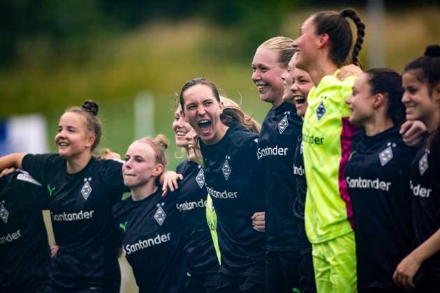, SV Elversberg vs Borussia Moenchengladbach, football, women, promotion relegation, season 2022 2023, 18 06 2023 SV Elversberg vs Borussia Moenchengladbach, football, women, promotion relegation, season 2022 2023, 18 06 2023 Copyright: xEibner-Pressefoto AlexanderxNeisx EP_ANS