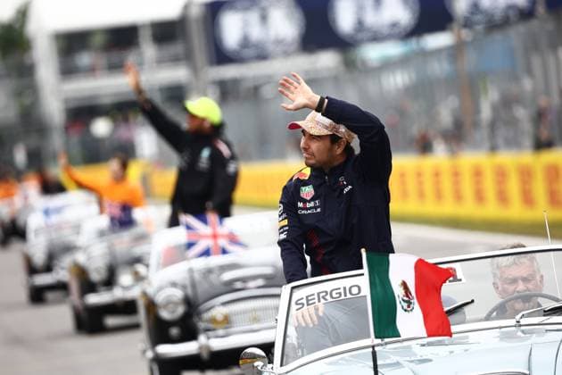 F1 Grand Prix Of Canada Previews Sergio Perez of Red Bull Racing during the drivers parade ahead of the Formula 1 Grand Prix of Canada at Circuit Gilles Villeneuve in Montreal, Canada on June 18, 2023. Montreal Canada  Copyright: xJakubxPorzyckix originalFilename:porzycki-f1grandp230618_npt7T.jpg