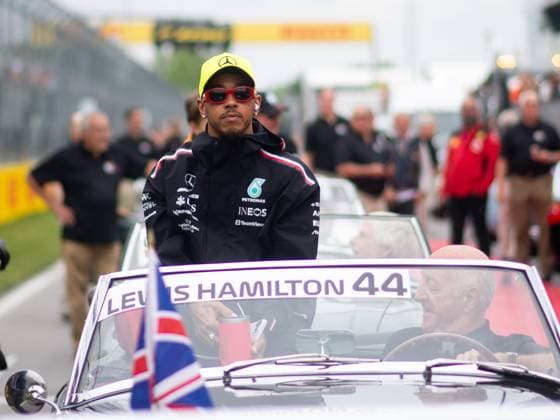 Lewis Hamilton UK, Mercedes AMG Petronas F1 Team, 44 , Driver Parade, CAN, Formula 1 World Championship, Canadian Grand Prix, Circuit de Gilles Villeneuve Montreal, Race, 18 06 2023 CAN, Formula 1 World Championship, Canadian Grand Prix, Circuit de Gilles Villeneuve Montreal, Race, 18 06 2023 Montreal Copyright: xEibner Memmlerx EP_MMR