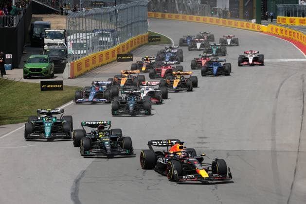 F1 Grand Prix Of Canada Start of the Formula 1 Grand Prix of Canada at Circuit Gilles Villeneuve in Montreal, Canada on June 18, 2023. Montreal Canada  Copyright: xJakubxPorzyckix originalFilename:porzycki-f1grandp230618_npkam.jpg